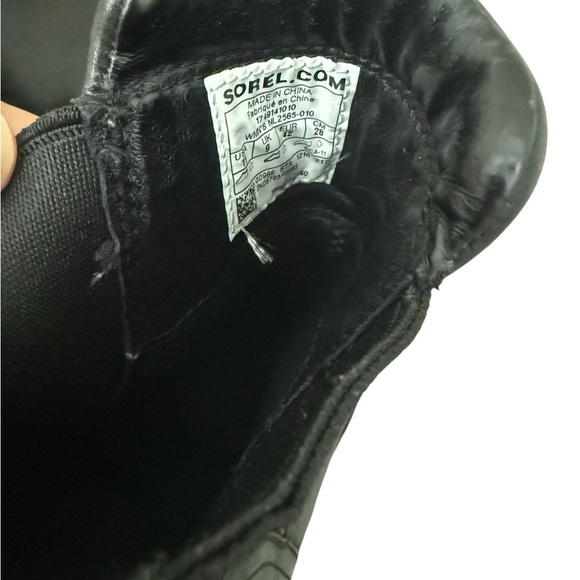 Sorel After Hours Chelsea Boot Women's Black Leather Boots Size 11 - Picture 7 of 10